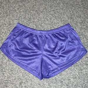 Soffe mesh tiny shorts purple